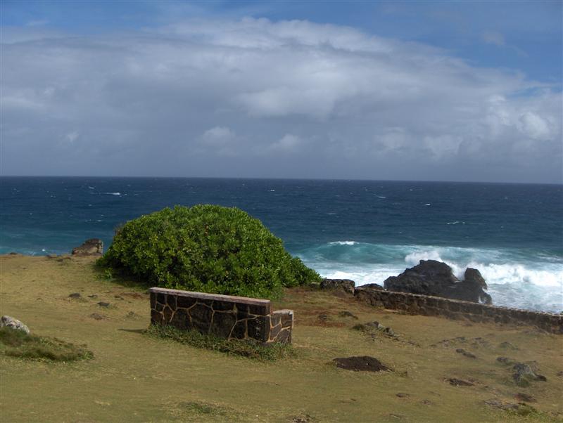 Mauritius, Gris Gris,Le panchine di roccia da cui si pu osservare il panorama